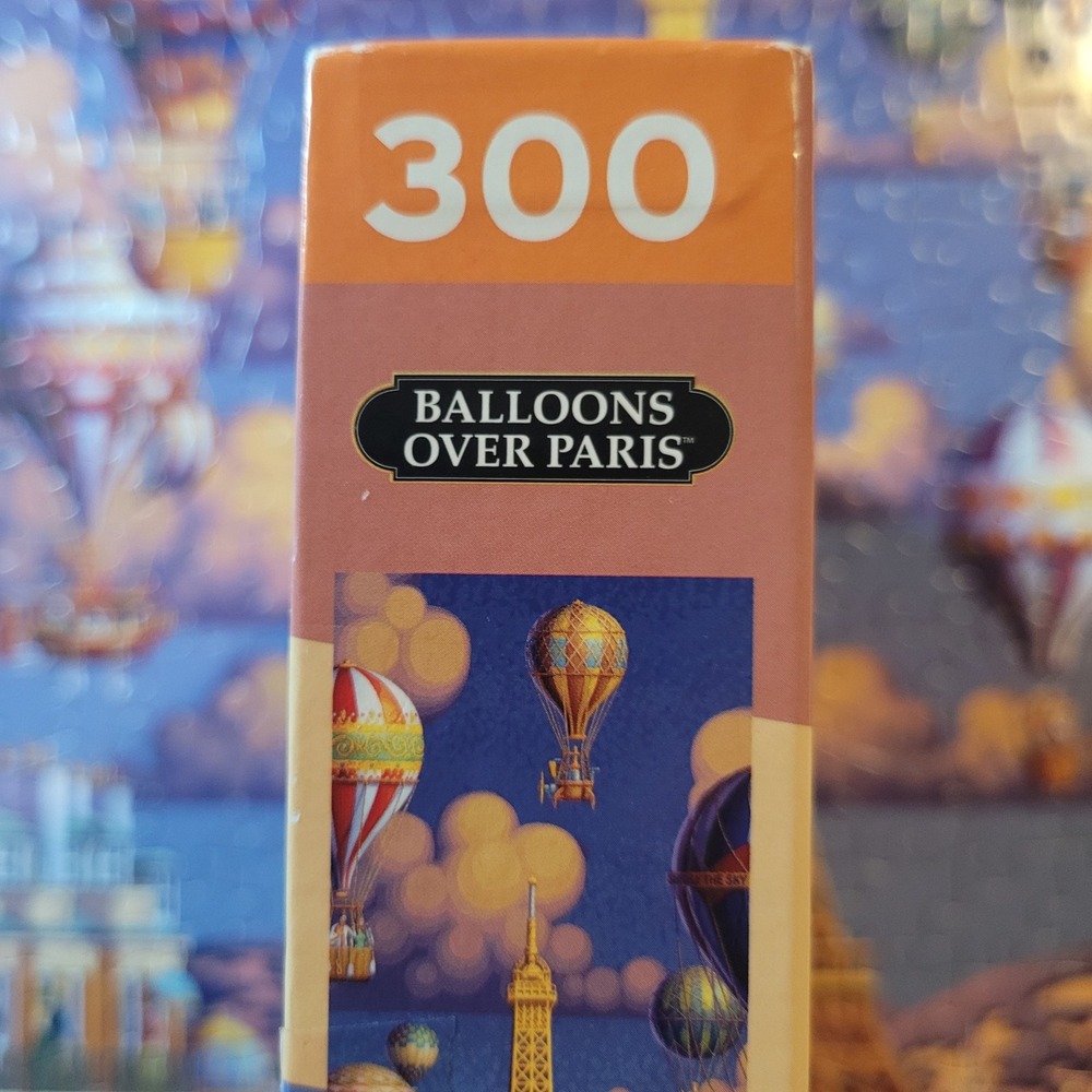 Dowdle Balloons Over Paris 300 Large Piece Jigsaw Puzzle Eiffel Tower France - Picture 9 of 10